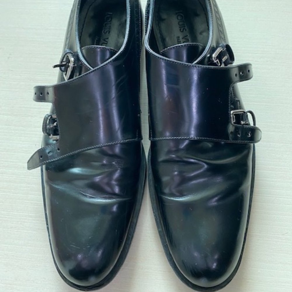 Louis Vuitton Men's  double monk strap loafers